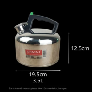ZIRAFAH /E-CENTRAL STAINLESS STEEL WHISTLING KETTLE 4.5 Litres cerek air bersiul 3.5 Liter High Quality Masak Air Boil Water Ready Stock Cerek Air Berbunyi 3.5L Stainless Steel Kettle cerek air bunyi kuat Harga Paling Murah Borong