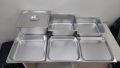 Khay inox GN 2/3 đựng thực phẩm buffet nhiều kích thước. 