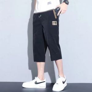 W Breathable and Comfortable Mens QuickDrying Ice Silk Trousers for Summer