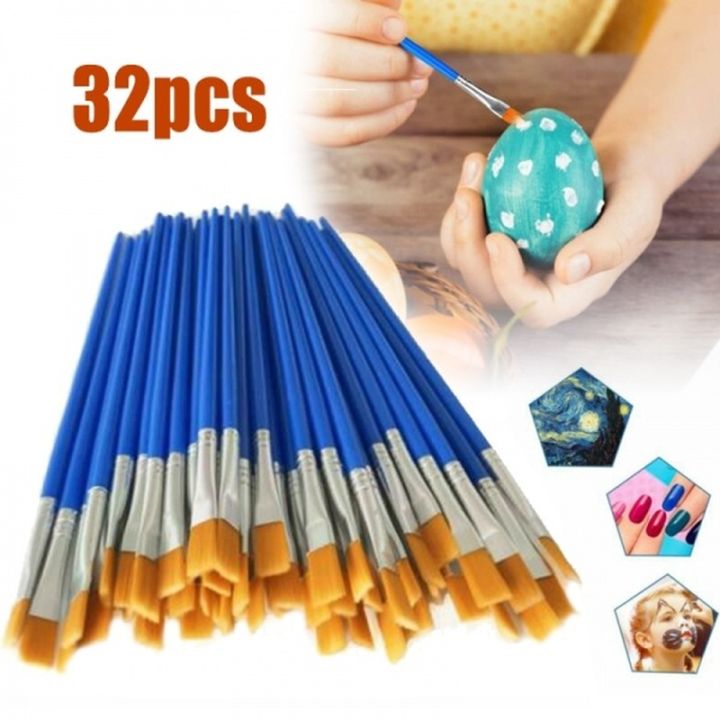 32pcs/Set Artist Paint Brushes Set Acrylic Oil Watercolour Painting ...