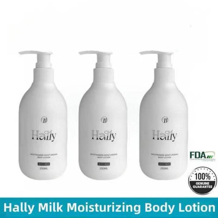 Set OF 3 HALLY NICOTINAMIDE MILK WHITENING BODY LOTION 250ml Body Care