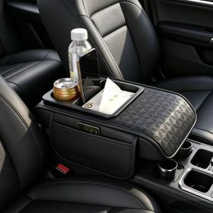 NGFINV5 Heightened Center Console Armrest Cushion Thicken Multifunctional Car Elbow Support Pad Breathable Comfortable Auto Armrest Cover Car Interior