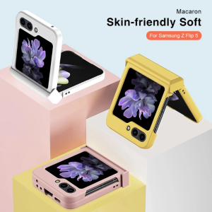 For Samsung Galaxy Z Flip 6 5 4 3 Foldable Screen-Friendly Case Ultra Thin Liquid PCSkin-Friendly Back Cover for Z Flip5/Z5