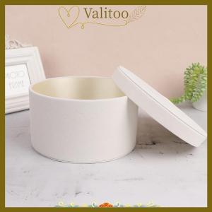 [Valitoo] กล่องใส่ดอกไม้ผ้าสำลีทรงกลม1ชิ้นกล่องใส่ดอกไม้ของขวัญสำหรับงานเลี้ยง