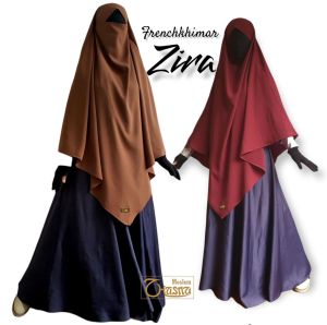 French Khimar Model V atau Model Lancip