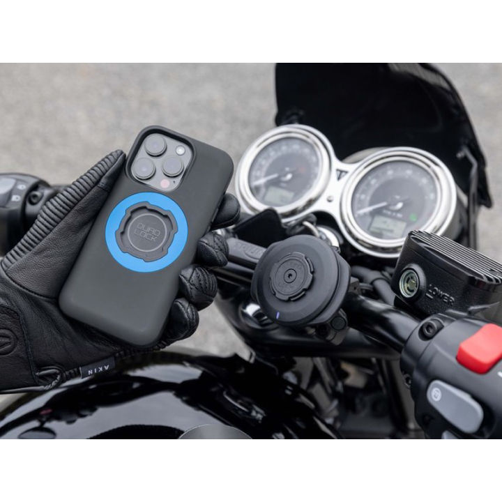 Quad Lock Motorcycle Weatherproof Wireless Charging Head Dual