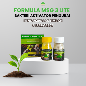 Formula MSG 3 - Bakteri Aktivator Pembuatan kompos dari limbah dalam waktu 1-2 hari dekomposer pupuk