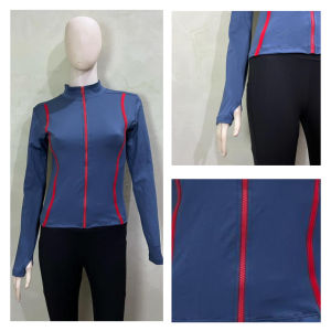 Jaket Fit Body Wanita/Atasan Olahraga Wanita/Jaket Yoga Wanita Lengan Panjang/Jaket Olah Raga Wanita