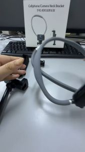 💖Ready Stocks💖Neck Mount Phone Holder Set  Hands Free POV Bracket for Smartphone & Action Camera Adjustable Vlog Mount