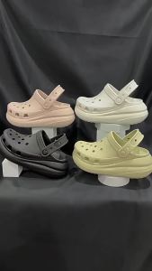 Standard EVA Croc shoes for summer 2025 New thick-soled puffy height-increasing anti-slip beach sandals for women