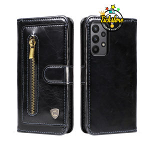 Case Samsung A33 Terbaru Extra Zip Premium Super Zipper Pocket Card and Money Full 360 Degree Mewah Flip Cover Auto Lock Case Kesing Kulit COD Bayar Di Tempat