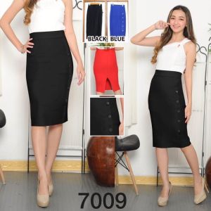 MM 7002 7006 7009 Rok  Span  ( COD ) + ( GRATIS ONGKIR ) IMPORT PENCIL SKIRT OFFICAL bahan katun tebal halus