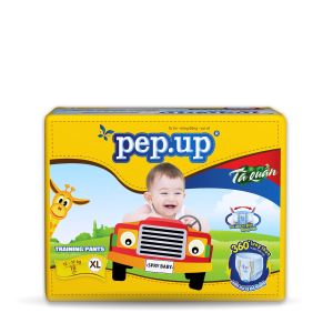 Combo 2 gói Tã bỉm quần em bé siêu khô thoáng thấm hút cao Pep.up Extra Dry giá rẻ - trung Size M22/L20/XL18/XXL16