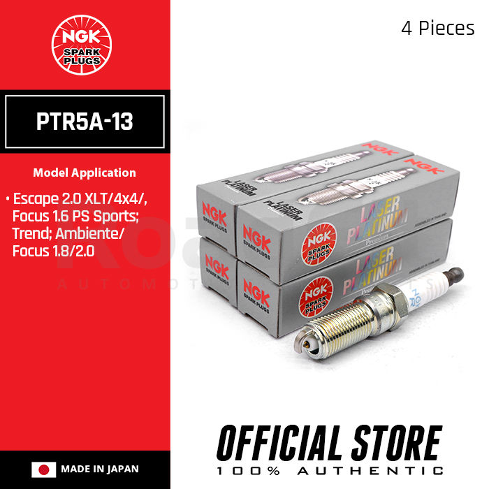 NGK PTR5A-13 Laser Platinum Spark Plugs For Ford Escape, Focus 4pcs ...