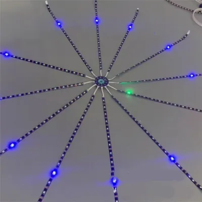 🔥 HOT 🔥 Solar-powered Christmas Fireworks Lights Musical Spectacular Fireworks Lights LED Strip Lights with Remote Control Dimmable USB Bluetooth