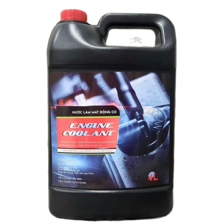 [HCM]Nước làm mát màu đỏ phù hợp mọi loại động cơ Engine coolant dung tích 4 Lít