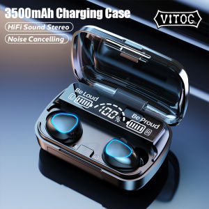 VITOG Tai Nghe TWS Bluetooth 5.1 Tai Nghe Không Dây Hộp Sạc 2200MAh Tai Nghe Nhét Tai Chống Nước Thể Thao Âm Thanh Nổi 9D Kèm Micro