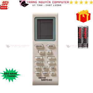 Điều khiển điều hoà SANYO Mã 02 remote máy lạnh SANYO - Tặng kèm pin - Trang Nguyễn Computer