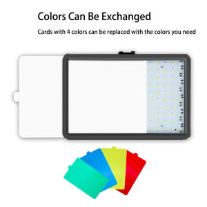 6-inch LED Photography Fill Light with 3-color Adjustable Live Video Light with Tripod and Phone Clip USB Plug