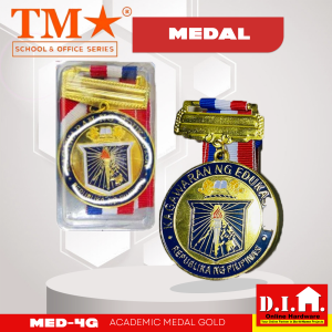 Do It Home TM Academic Medal 4cm Gold MED-4G