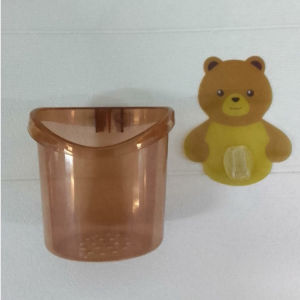 Tempat Sikat Gigi Bear / Gelas Tempel Motif Beruang / Gantungan Sikat Gigi R626