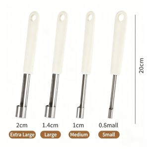 MLADEN 4 PCS Stainless Steel Fruit Corer Red Dates Fruit Seed Core Remover Slicer Knife Fruit  Tools