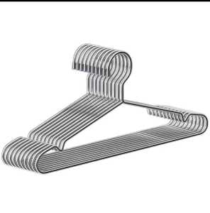 304 Stainless Steel Strong Wire Metal Hanger Heavy Duty Clothes Hangers