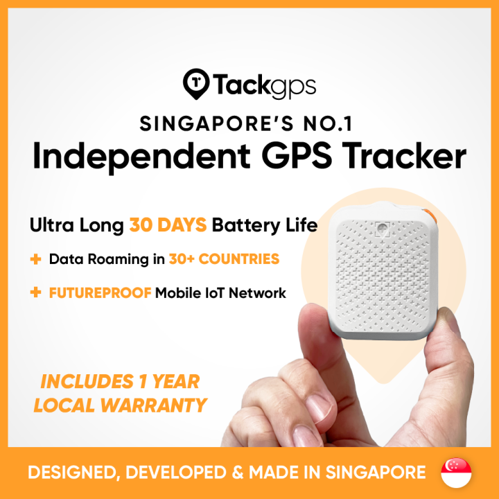 Tack GPS (Roams in 30+ countries Excl. Malaysia) 30 days of battery