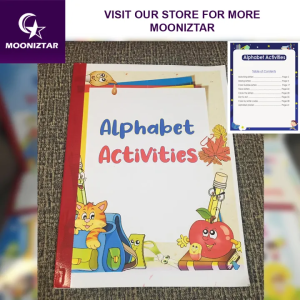 Alphabet Activities workbook starter kids children toddlers book 41p - mooniztar