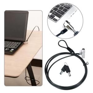Laptop Lock Universal Laptop Cable Lock Combination Computer Lock Security Lock Replacement for 6x2.5mm Hole Computer