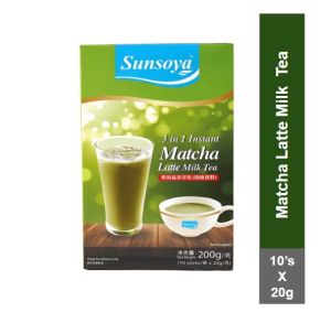 [Malaysia Import] SUNSOYA Matcha Latte 3in1 Milk Tea 10s - Creamy Instant Matcha Green Tea