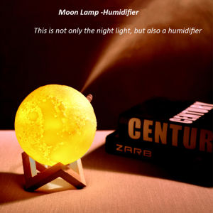 PROMO Taffware HUMI Air Humidifier Ultrasonic 3D Moon Night Light 880ml