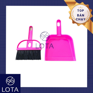 BỘ CHỔI KÈM ĐỒ HỐT RÁC MINI đẽ thương dụng cụ vệ sinh bàn phím máy vi tính bàn ghế tủ giường cọ quét kèm ki hốt rác loại nhỏ bàn chải quét bụi văn phòng đồ dọn dẹp nhà cửa thiết bị vệ sinh phòng ngủ laptop tivi kệ đồ LOTA SHOP