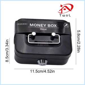TWOL SHOP 1pcs Small Money Lock Box Security Box Safe Lock Box Mini Metal Cash Box dengtph