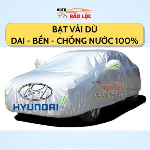 Bạt Phủ Ô Tô Vải Dù Hyundai I10 I20 I30 Accent Santafe Tucson Kona Getz Avante Elantra Sonata