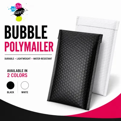 Polymailer with Bubble Padding – Waterproof Self-Sealing Lightweight Shipping Envelopes