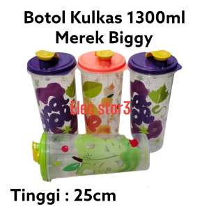 Botol Minumana Kulkas / Tempat Air Kotak Serbaguna 1300ml new CLUNY merek biggy Bpa free
