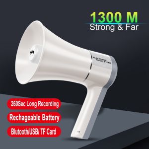 Pembesar Suara Mudah Alih dengan Rakaman & Bluetooth (Handheld Megaphone Speaker / Rechargeable)