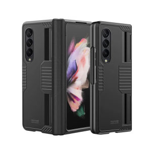 Rugged Case [Mil Grade Protection] for Samsung Galaxy Z Fold4 5G / Galaxy Z Fold3 5G - Military Grade, Hard PU Material - Wireless Charging Support