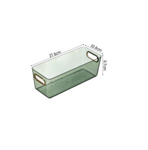 Organiser METALLIC HANDLE EDITION Laci Bening Acrylic Sumpit Sendok Organizer Kamar Sekat Kotak Penyimpanan Multi Fungsi Serbaguna Perapi Pisau Box Make Up Skincare