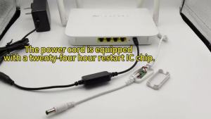 (HD1)Connecting Wire Router Timing Restart Controller Automatic Timing Light Cat WiFi Power-Off Reset Switch