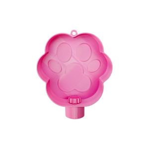 QEFEE Plastic Paw Shaped Dog Drinking Bowl Leakproof Large Capacity Dog Water Dispenser Portable with Hanging Hoop Pet Travel Cup for Dogs Cats