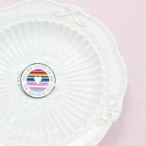 Vòng cầu vồng trâm cài phủ men trích dẫn truyền cảm hứng ghim cài ve áo lgbtq Phụ kiện cho túi đựng quần áo ba lô mũ