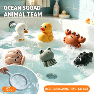 Baby Bathroom Bath Toys Mesh Fishing Sealed Waterproof Floating Animals Childrens Toys for Boys and Girls