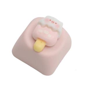 Lovely 3D Pig Keycap For Mechanical Keyboards Resin Keycap With Smooth Textured And Easy Installatio