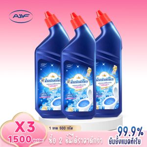 AJYF น้ำยาล้างห้องน้ำ ขจัดคราบ ขจัดคราบสกปรก รักษาความสะอาดและสดชื่น (ดอกเข็มกลิ่น) 500 มล. x3