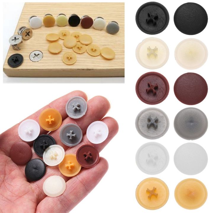 MEZCJ Flat Phillips Screw Plastic Nuts Covers Furniture Hardware Nail ...