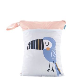 Happy Flute Wet Bag Waterproof Tas Kantong Anti Air/ tas serbaguna / tas diaper / tas baju kotor