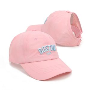 Fashion Hat Baby Girls Sun Hat Empty Top Sunhat Breathable Tieable Ponytail Baseball Caps Plain Colo