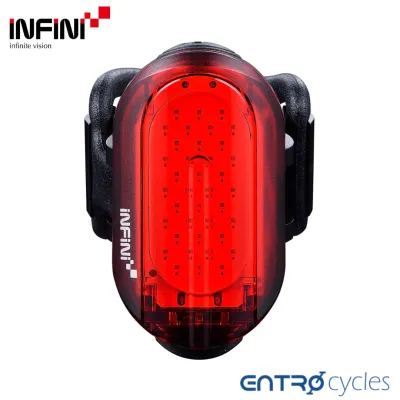 Infini I-210Ri OLLEY Rear Red LED Light USB Armband Bicycle Rechargeable Helmet